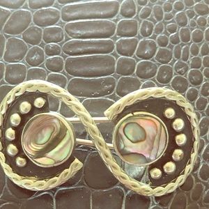 Vintage silver hair clip